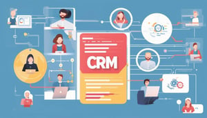 CRM System Illustration